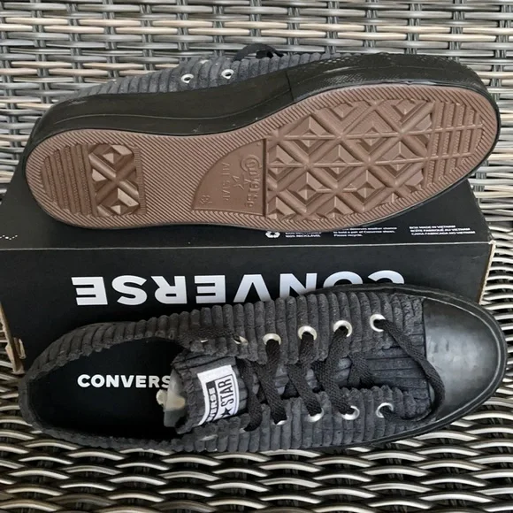 Converse Ctas Lift Platforms OX Black/Black/Black WMNS - Picture 4 of 16